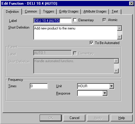 Edit Function dialog box