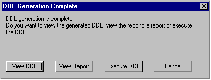 Generation Complete dialog box